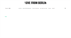 Desktop Screenshot of lovefromberlin.net